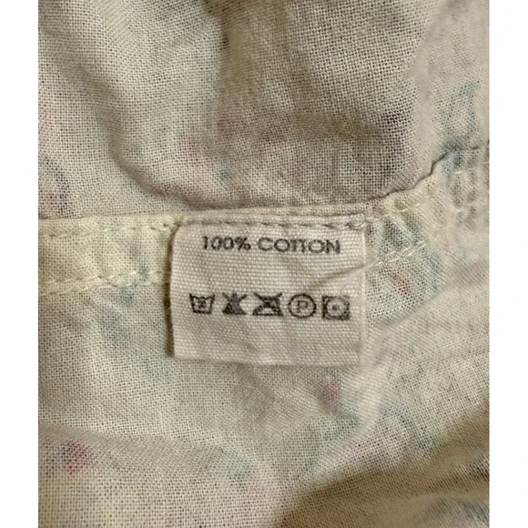 Magnolia Pearl Floral Pattern Tora Shirt One Size Women's 100% Cotton